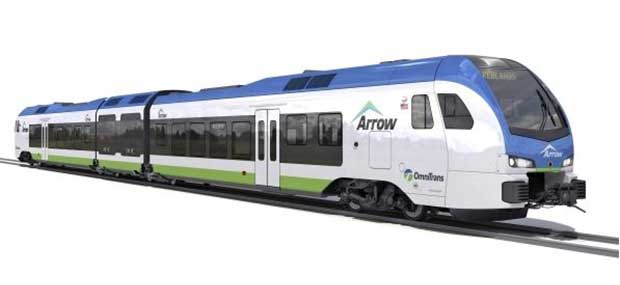 hydrogen fuel cell train for Redlands, California