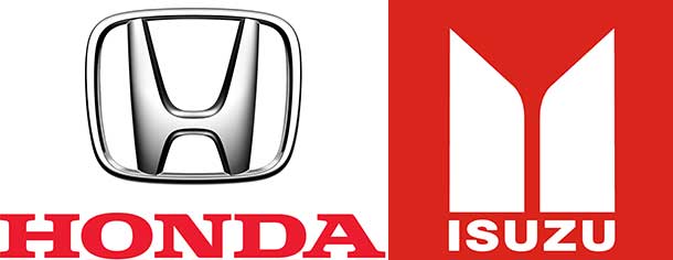 Honda and Isuzu logos