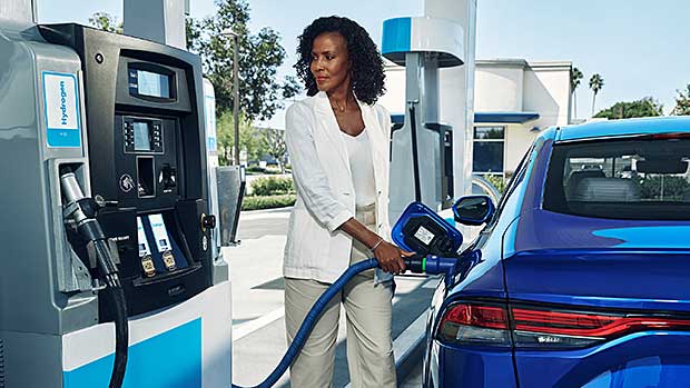 Toyota Mirai Being Fueled