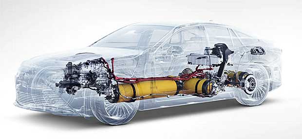 2021 Toyota Mirai Cutaway Graphic