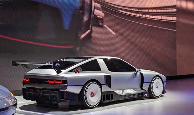 Hyundai N Vision 74 back and side view